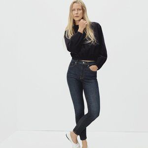 Everlane Authentic Stretch High-Rise Skinny in Deep Indigo
